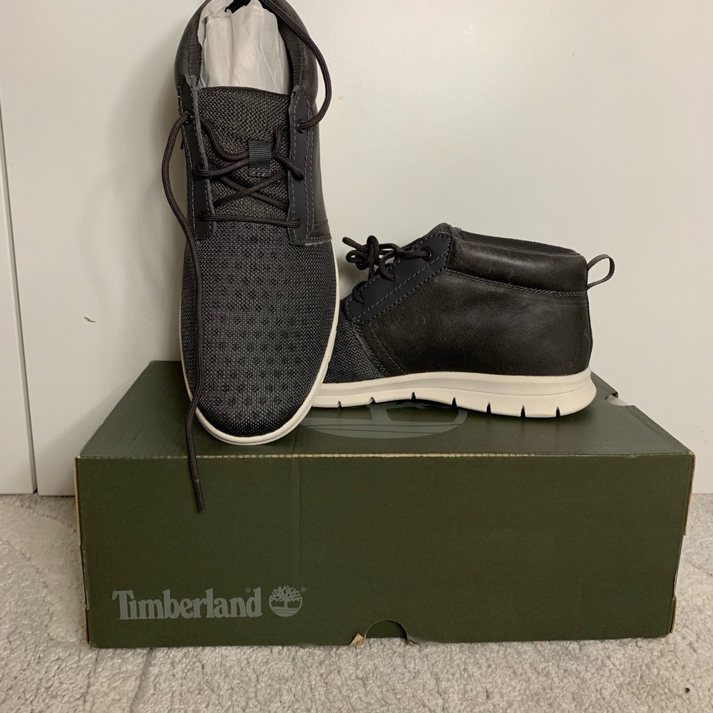Men Gray Timberlands Sneakers